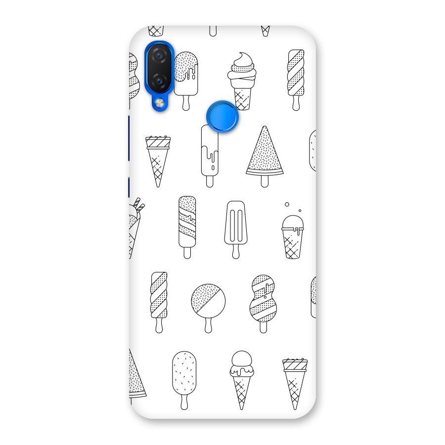 Ice Cream Lines Back Case for Huawei P Smart+
