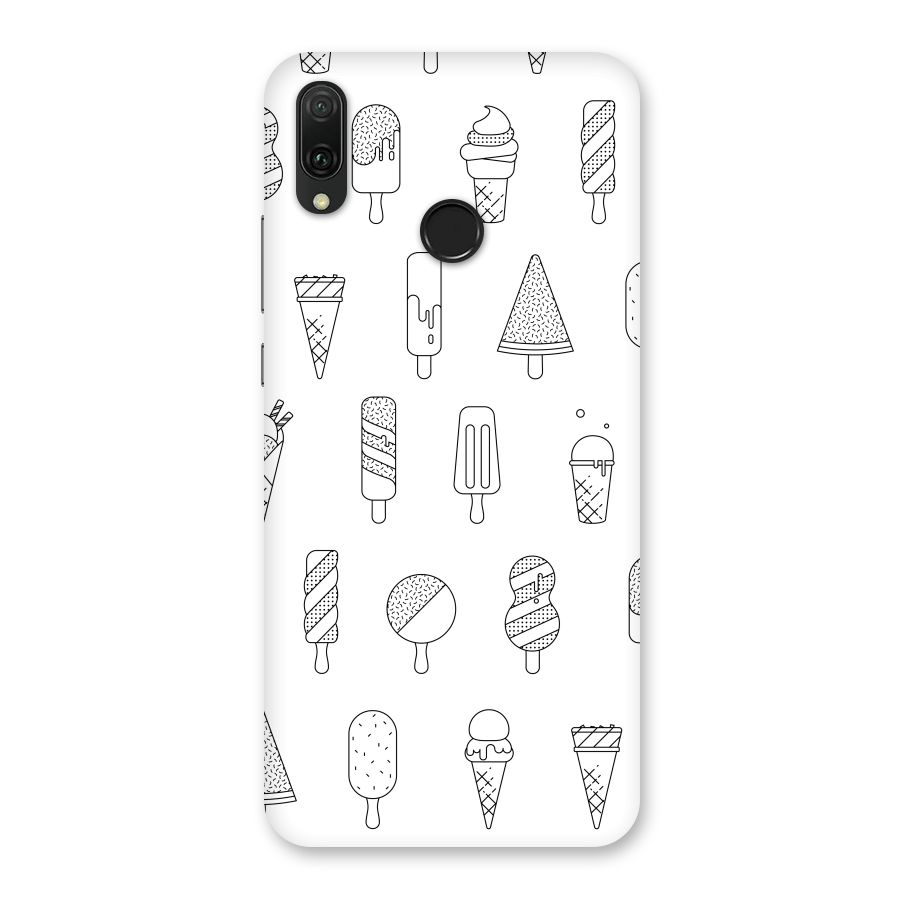 Ice Cream Lines Back Case for Huawei Y9 (2019)