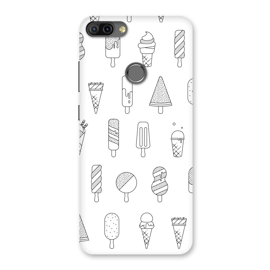 Ice Cream Lines Back Case for Infinix Hot 6 Pro
