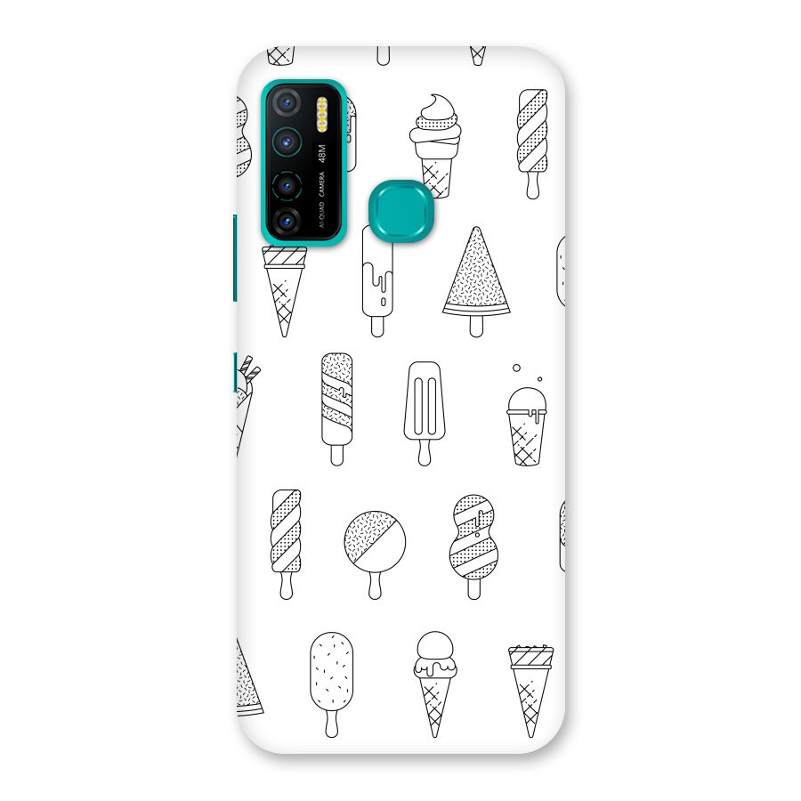 Ice Cream Lines Back Case for Infinix Hot 9 Pro