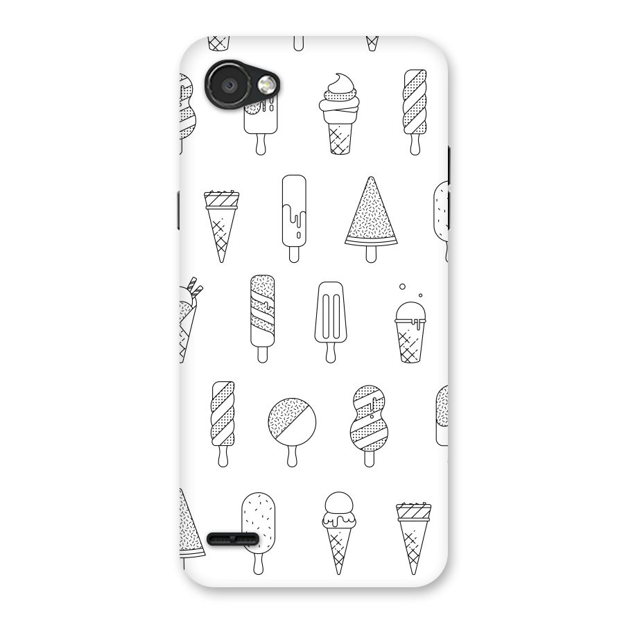Ice Cream Lines Back Case for LG Q6