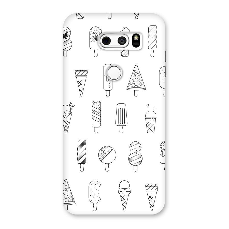 Ice Cream Lines Back Case for LG V30