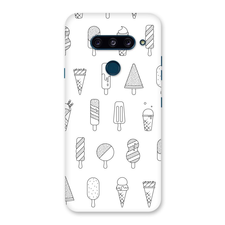 Ice Cream Lines Back Case for LG  V40 ThinQ