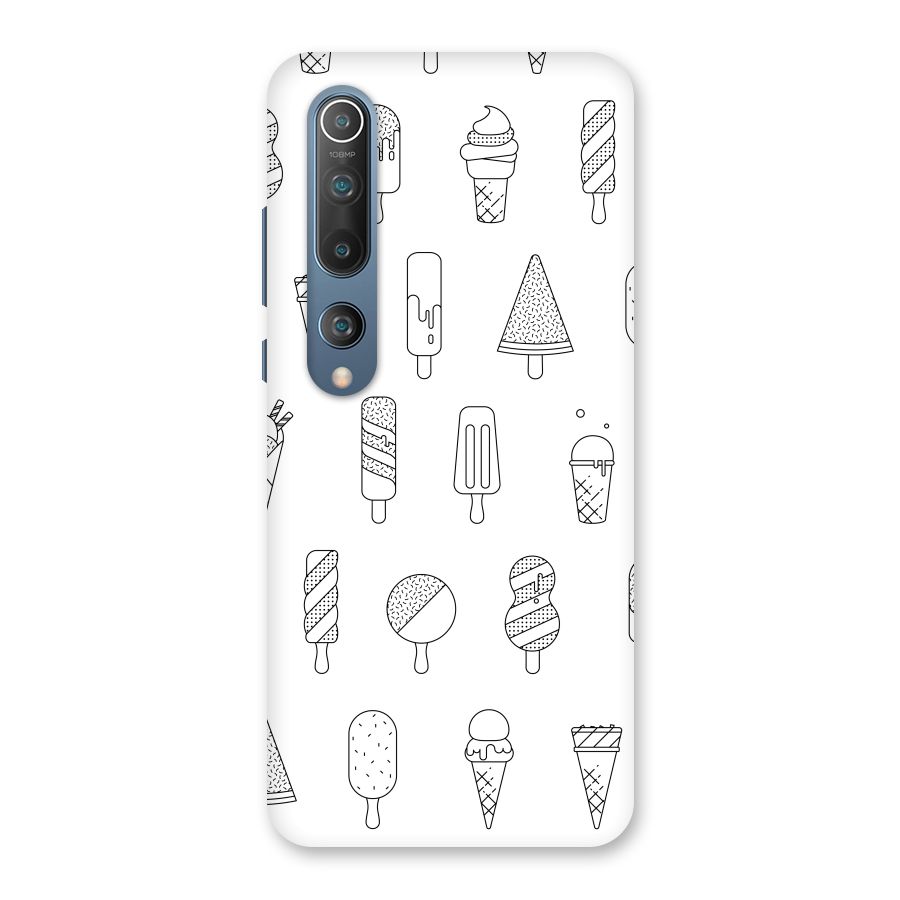 Ice Cream Lines Back Case for Mi 10