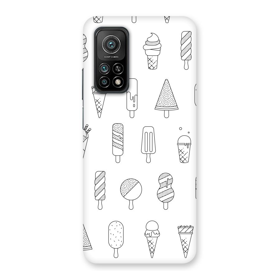 Ice Cream Lines Back Case for Mi 10T 5G