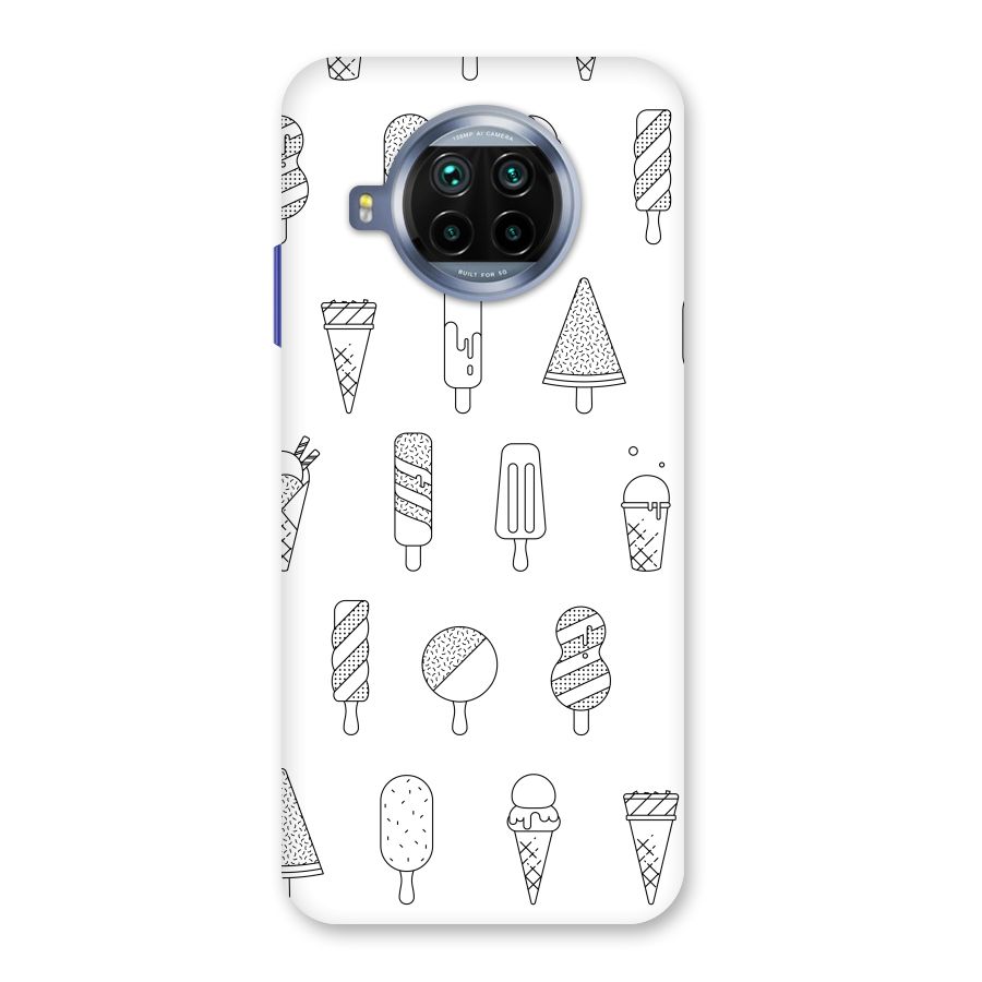 Ice Cream Lines Back Case for Mi 10i