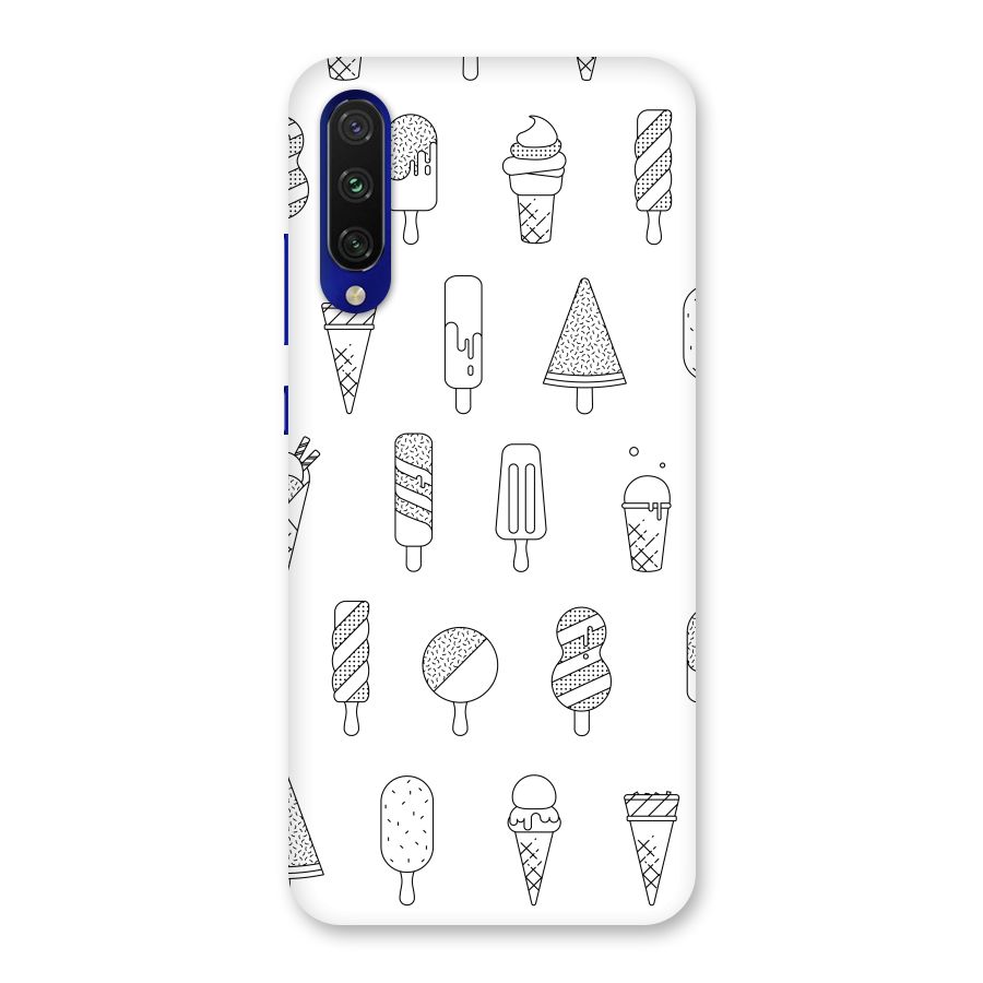 Ice Cream Lines Back Case for Mi A3