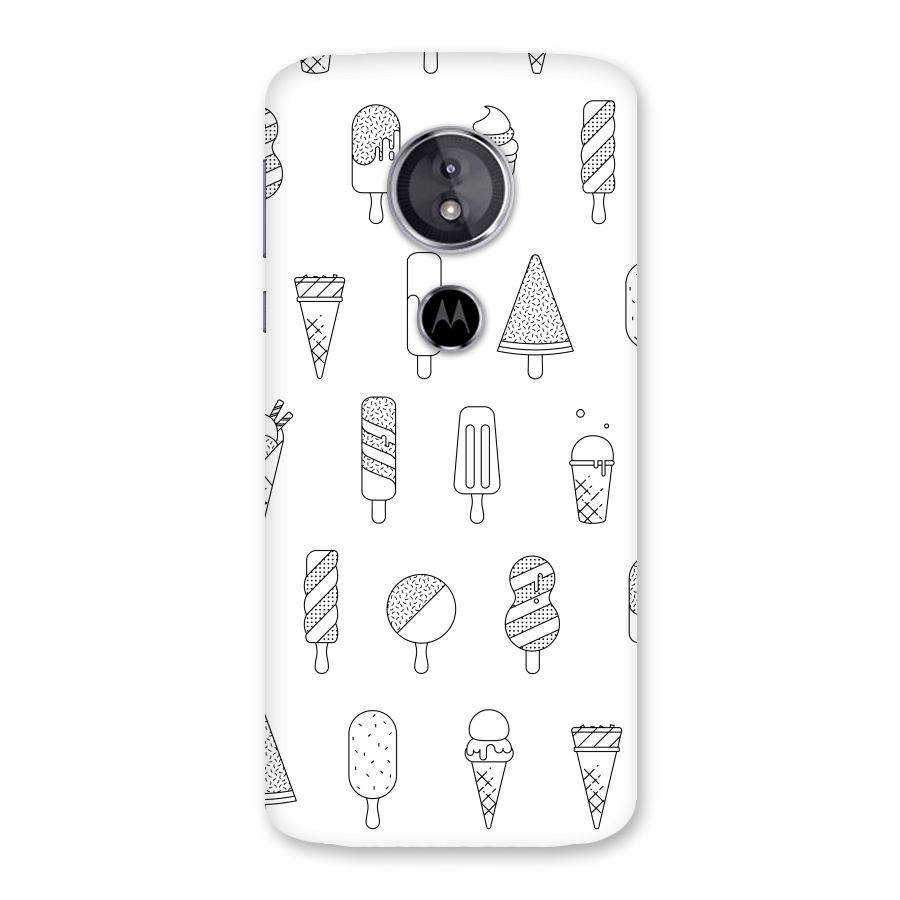Ice Cream Lines Back Case for Moto E5