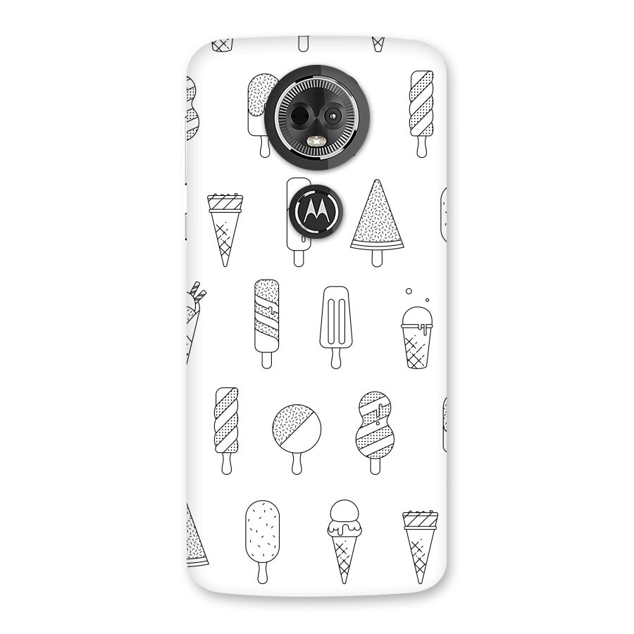 Ice Cream Lines Back Case for Moto E5 Plus