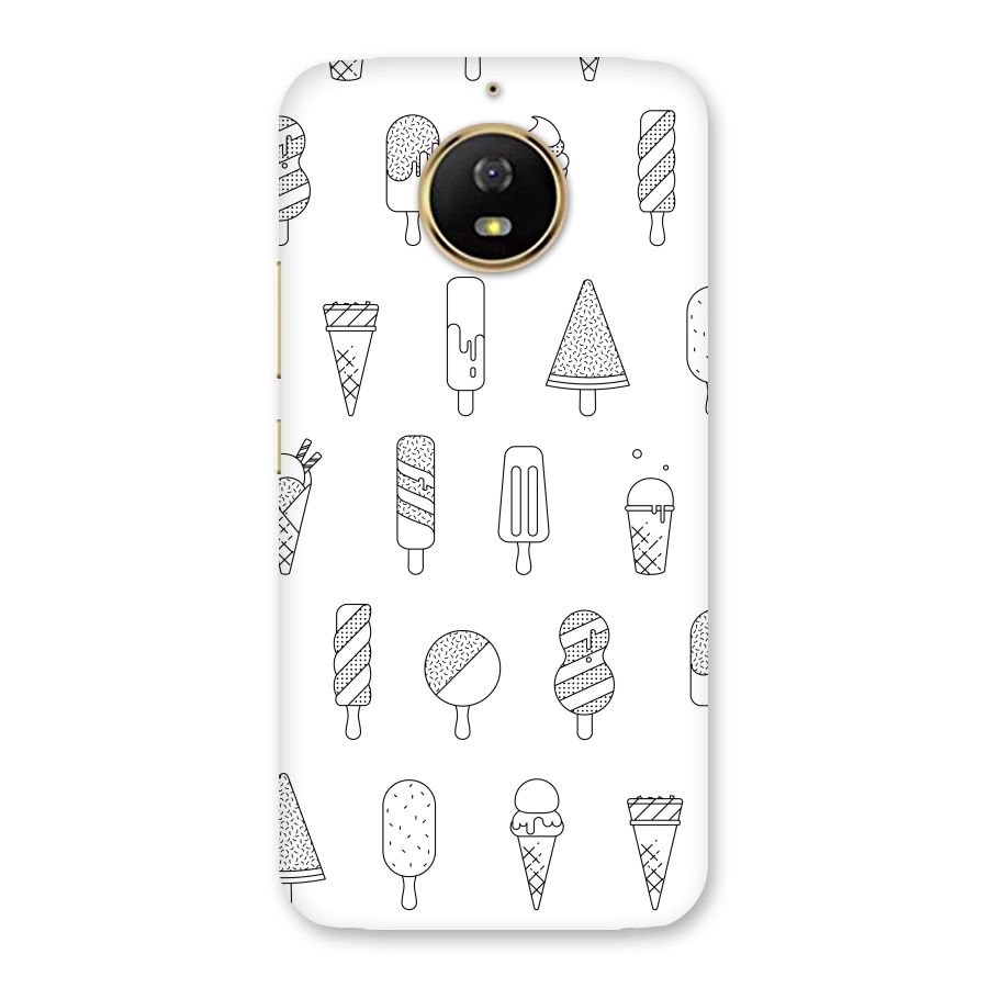 Ice Cream Lines Back Case for Moto G5s