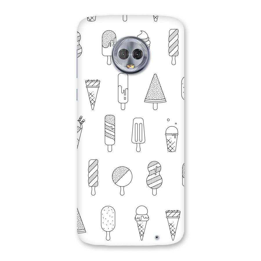 Ice Cream Lines Back Case for Moto G6 Plus