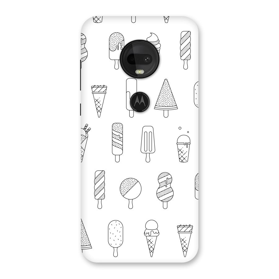 Ice Cream Lines Back Case for Moto G7