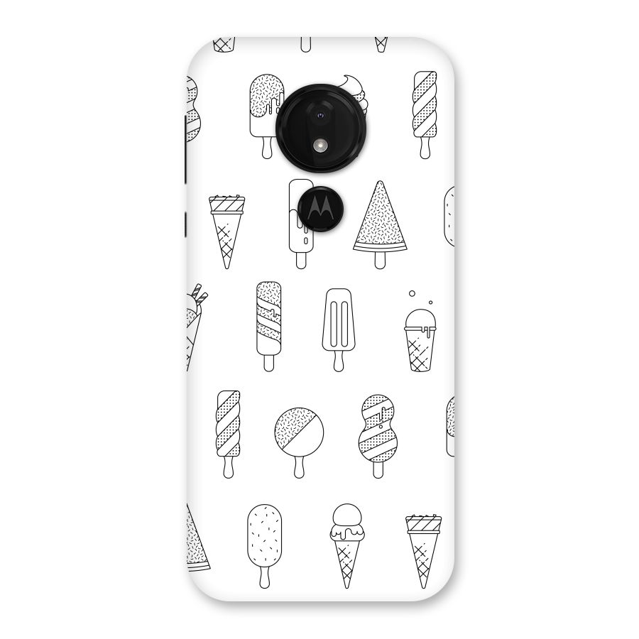 Ice Cream Lines Back Case for Moto G7 Power