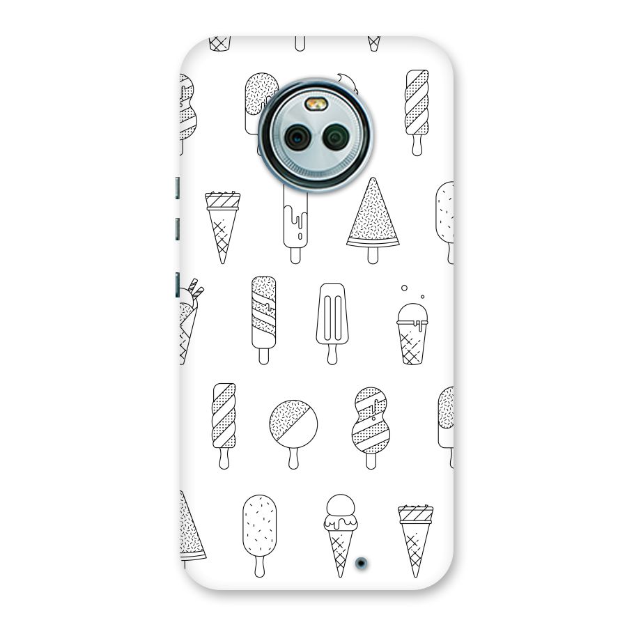 Ice Cream Lines Back Case for Moto X4