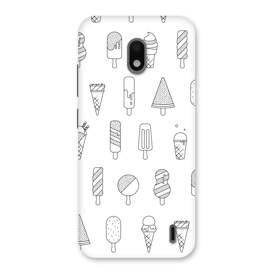 Ice Cream Lines Back Case for Nokia 2.2