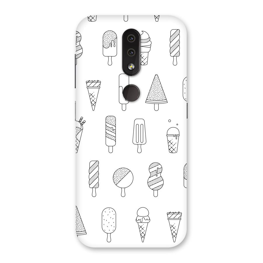 Ice Cream Lines Back Case for Nokia 4.2