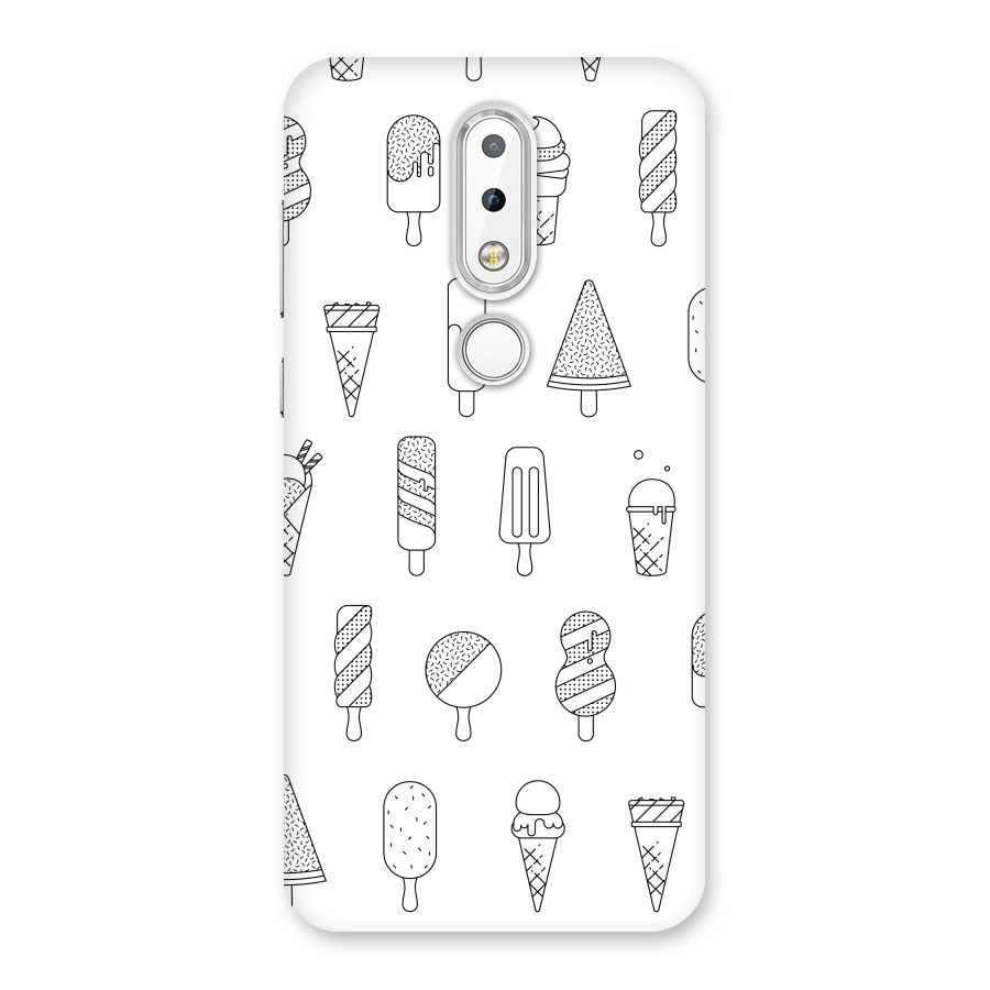 Ice Cream Lines Back Case for Nokia 6.1 Plus