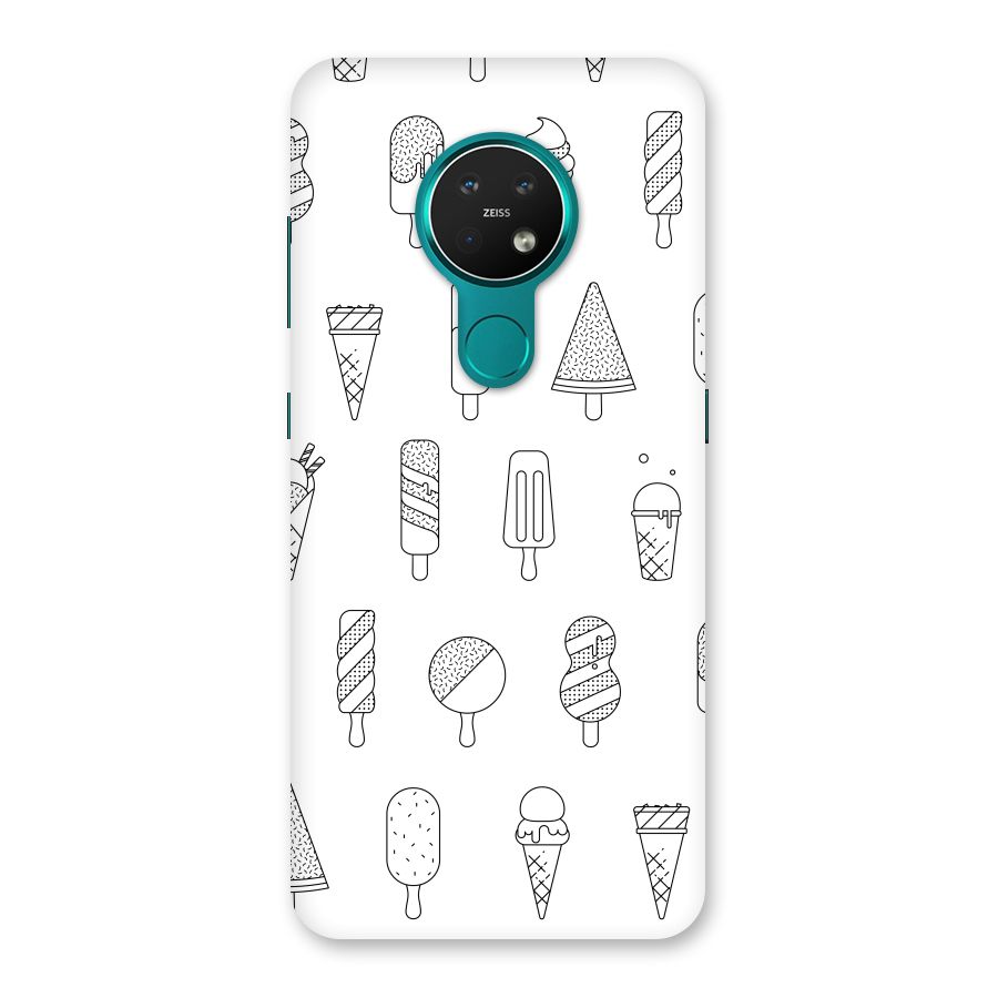 Ice Cream Lines Back Case for Nokia 7.2