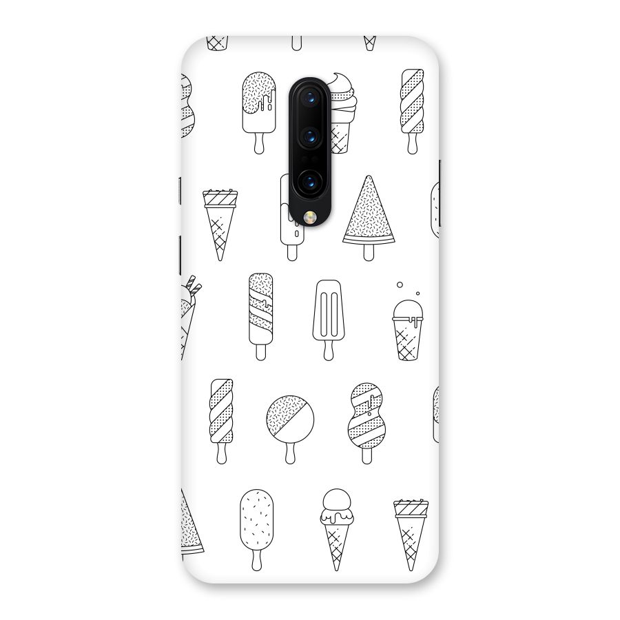 Ice Cream Lines Back Case for OnePlus 7 Pro