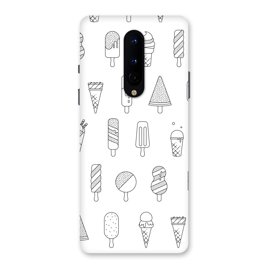 Ice Cream Lines Back Case for OnePlus 8