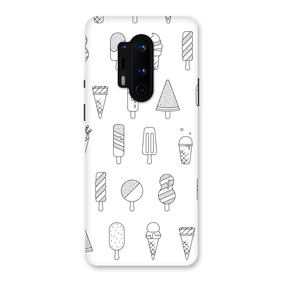 Ice Cream Lines Back Case for OnePlus 8 Pro