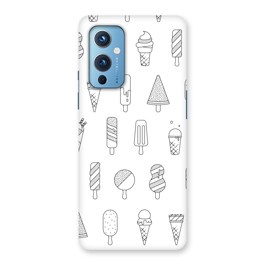 Ice Cream Lines Back Case for OnePlus 9