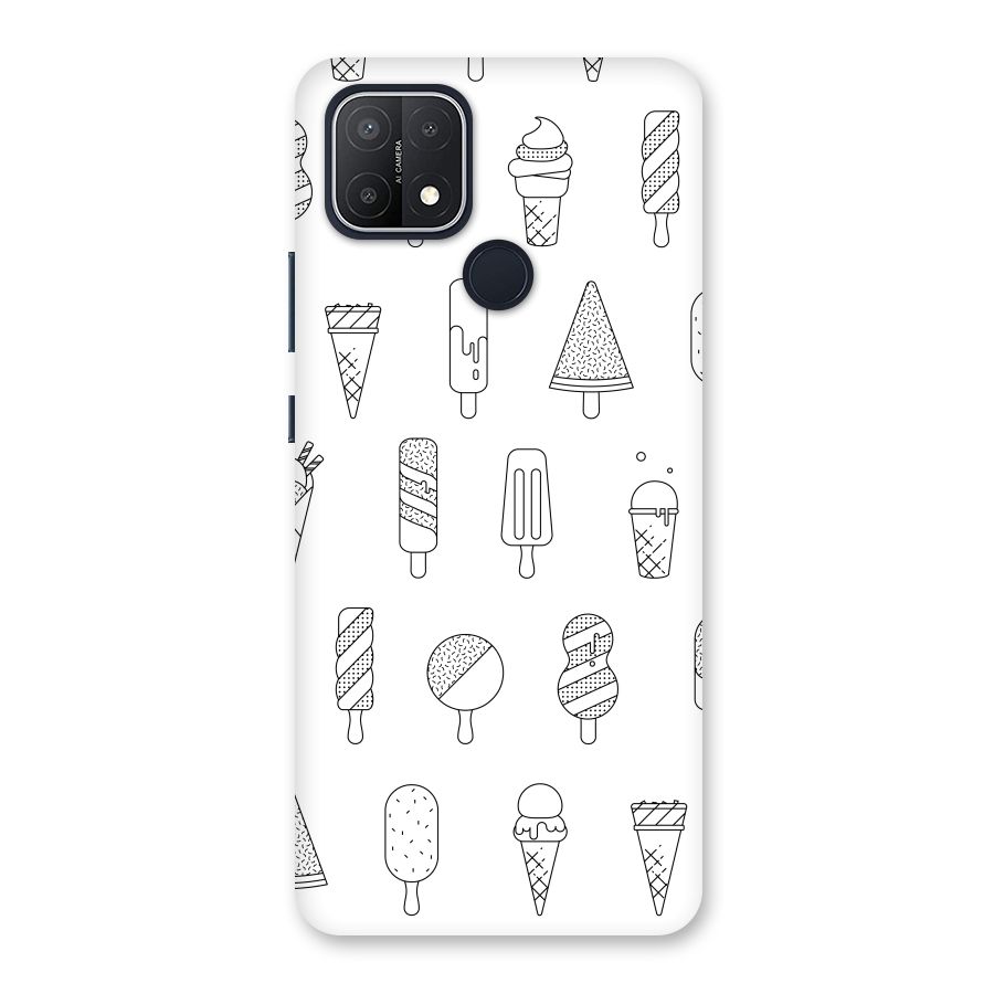 Ice Cream Lines Back Case for Oppo A15s