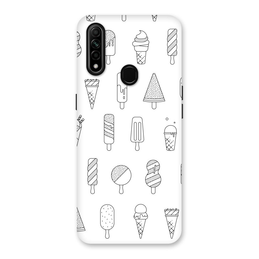Ice Cream Lines Back Case for Oppo A31