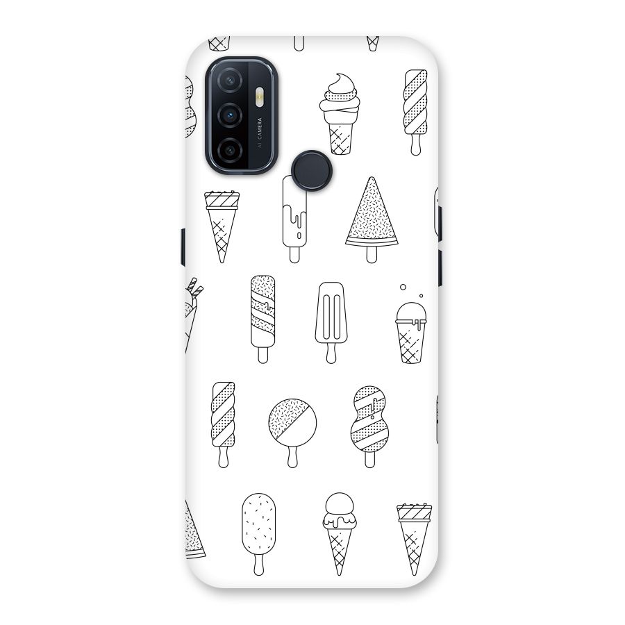 Ice Cream Lines Back Case for Oppo A32