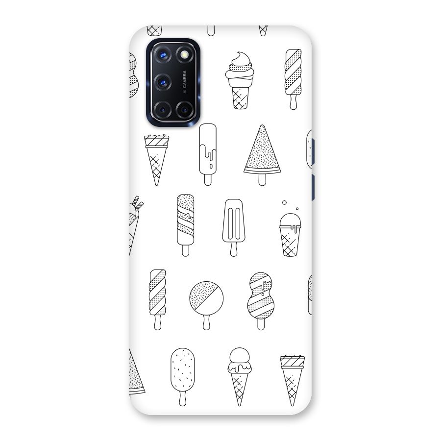 Ice Cream Lines Back Case for Oppo A52