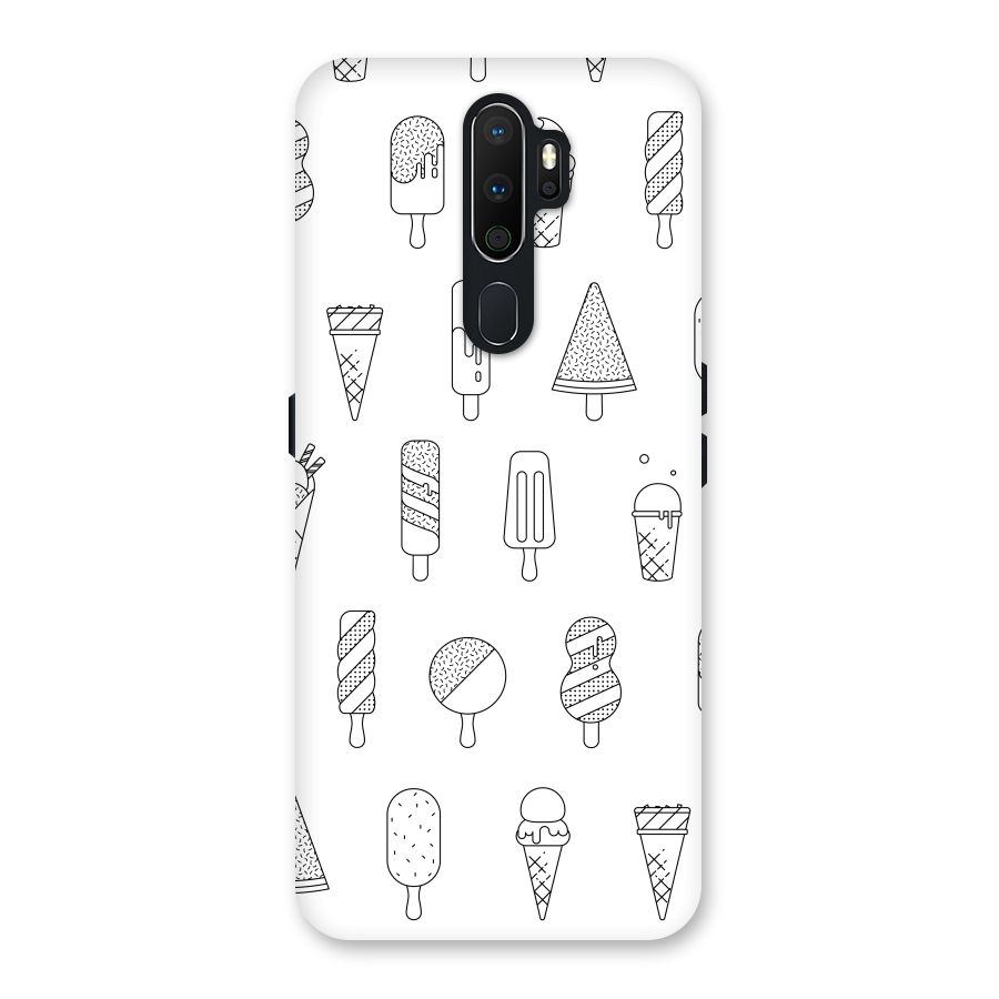 Ice Cream Lines Back Case for Oppo A5 (2020)