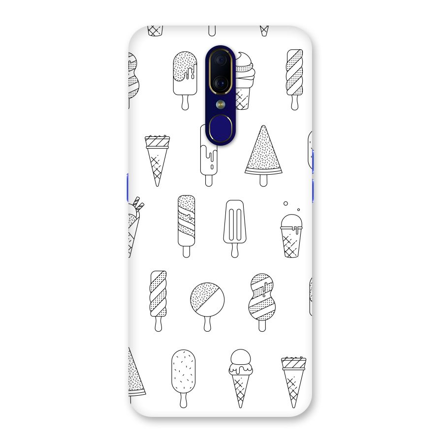 Ice Cream Lines Back Case for Oppo A9