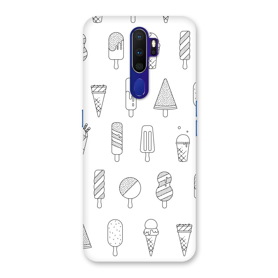 Ice Cream Lines Back Case for Oppo A9 (2020)