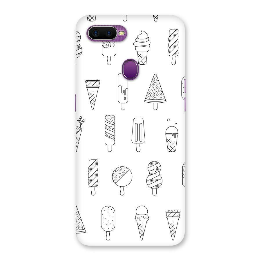 Ice Cream Lines Back Case for Oppo F9