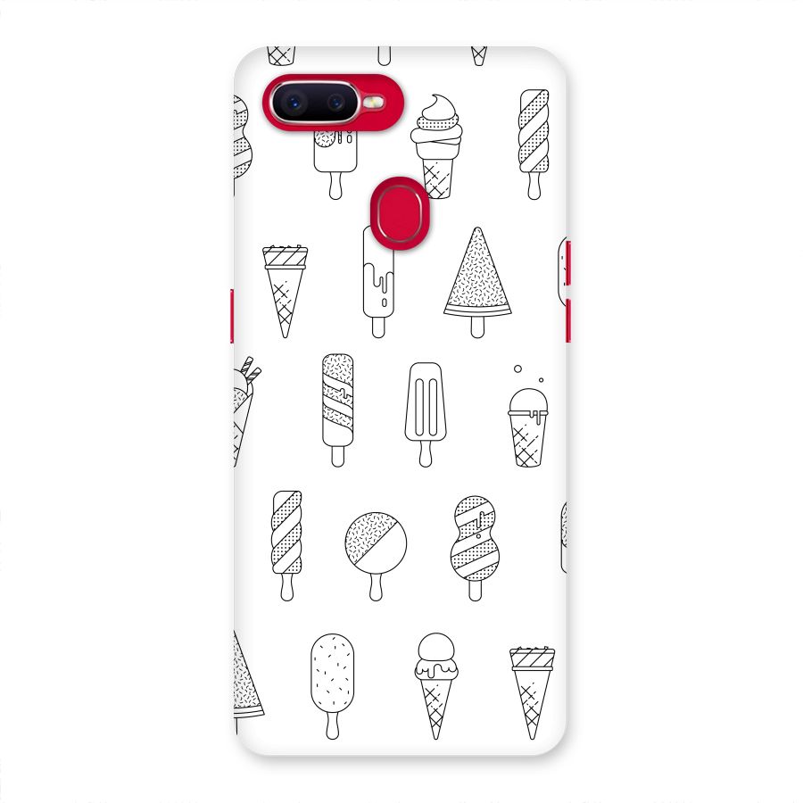 Ice Cream Lines Back Case for Oppo F9 Pro