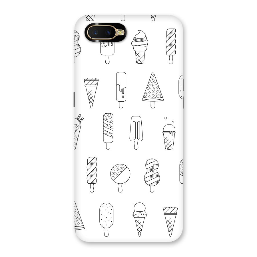 Ice Cream Lines Back Case for Oppo K1