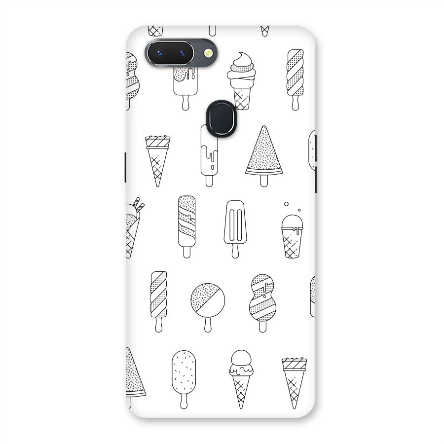 Ice Cream Lines Back Case for Oppo Realme 2