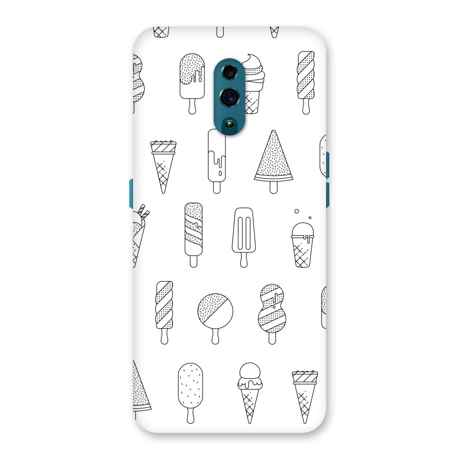 Ice Cream Lines Back Case for Oppo Reno