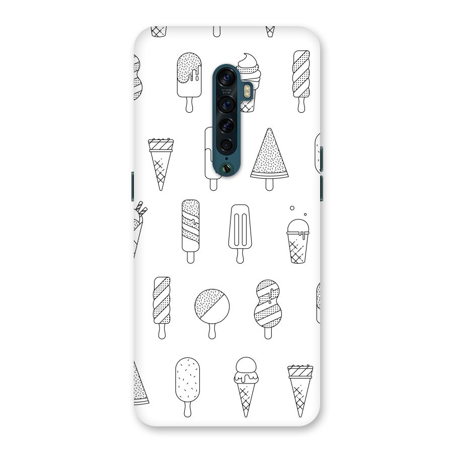 Ice Cream Lines Back Case for Oppo Reno2