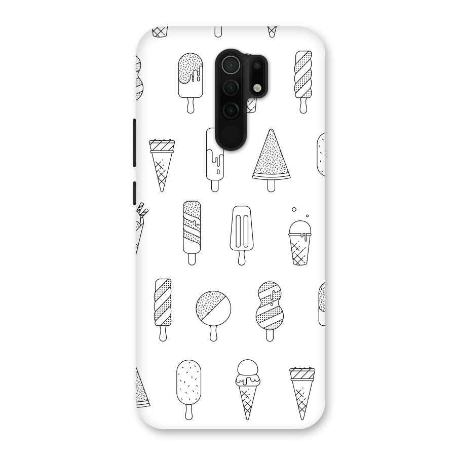 Ice Cream Lines Back Case for Poco M2