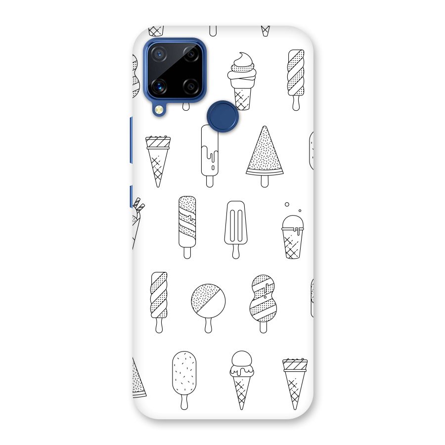 Ice Cream Lines Back Case for Realme C15