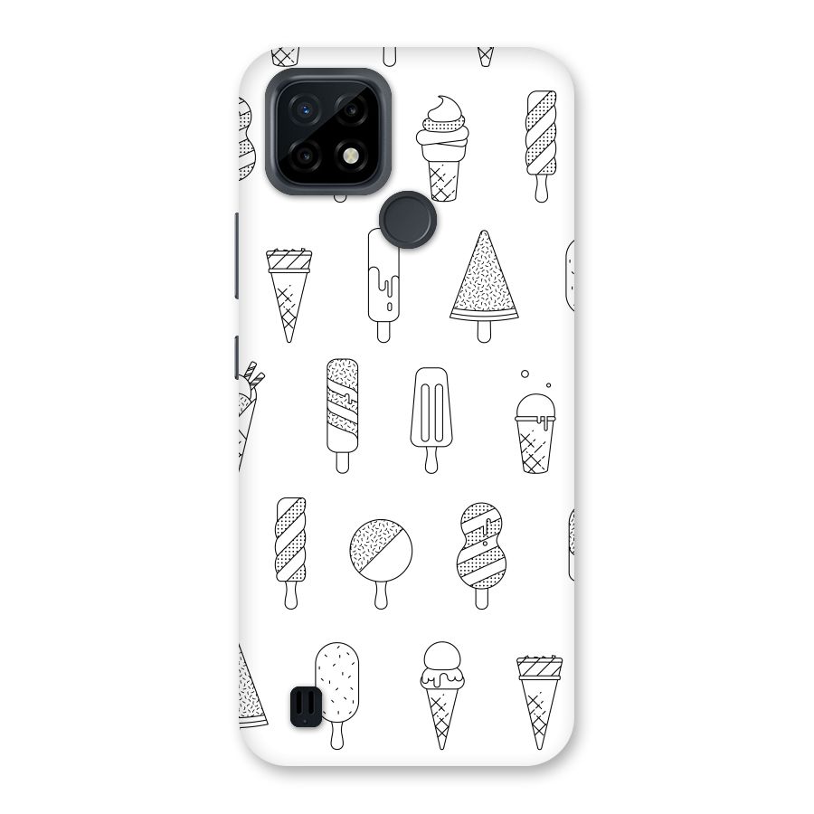 Ice Cream Lines Back Case for Realme C21