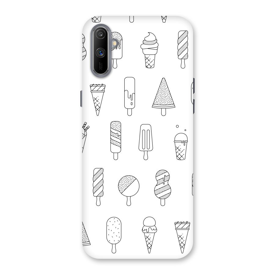 Ice Cream Lines Back Case for Realme C3