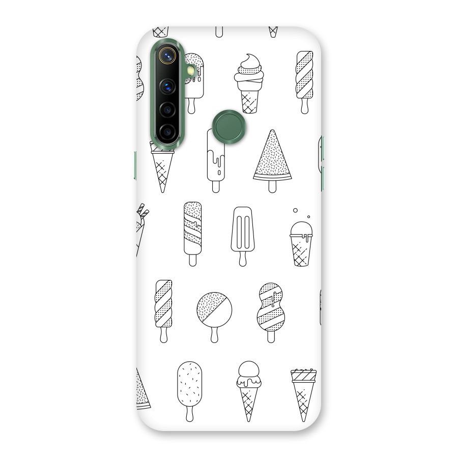 Ice Cream Lines Back Case for Realme Narzo 10