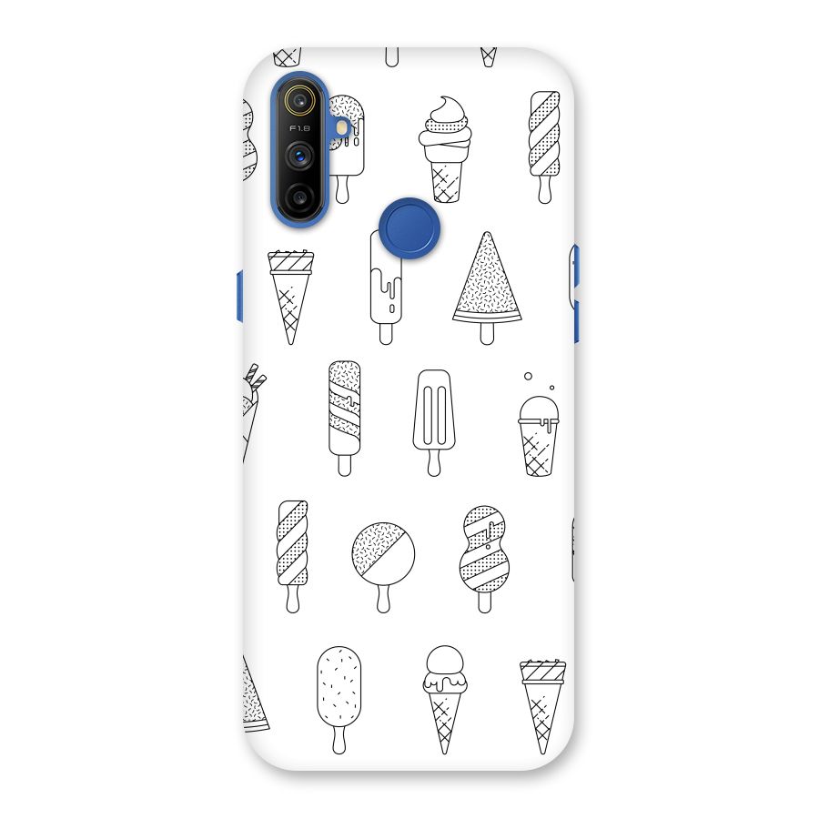 Ice Cream Lines Back Case for Realme Narzo 10A
