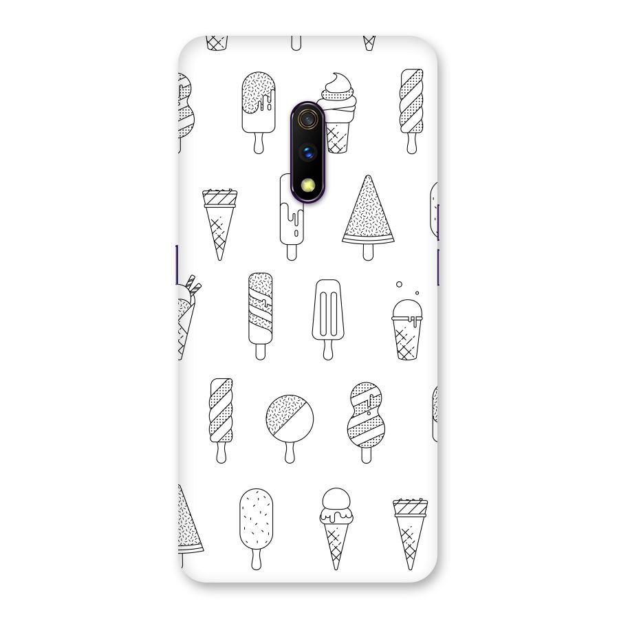 Ice Cream Lines Back Case for Realme X