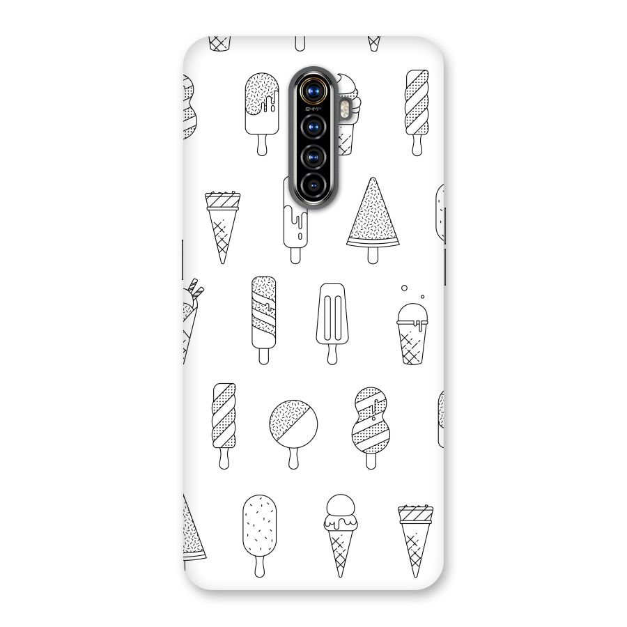 Ice Cream Lines Back Case for Realme X2 Pro