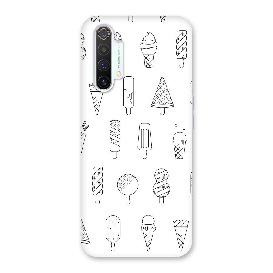 Ice Cream Lines Back Case for Realme X3 SuperZoom