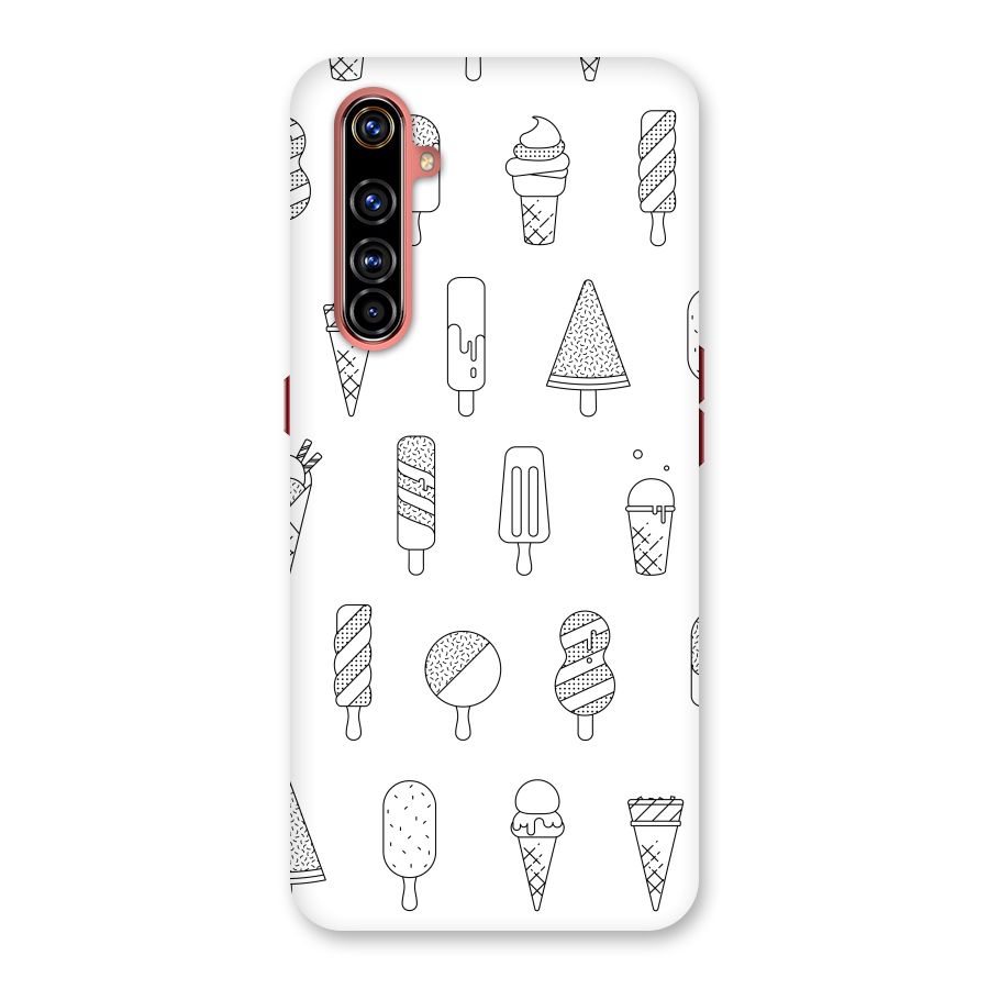 Ice Cream Lines Back Case for Realme X50 Pro