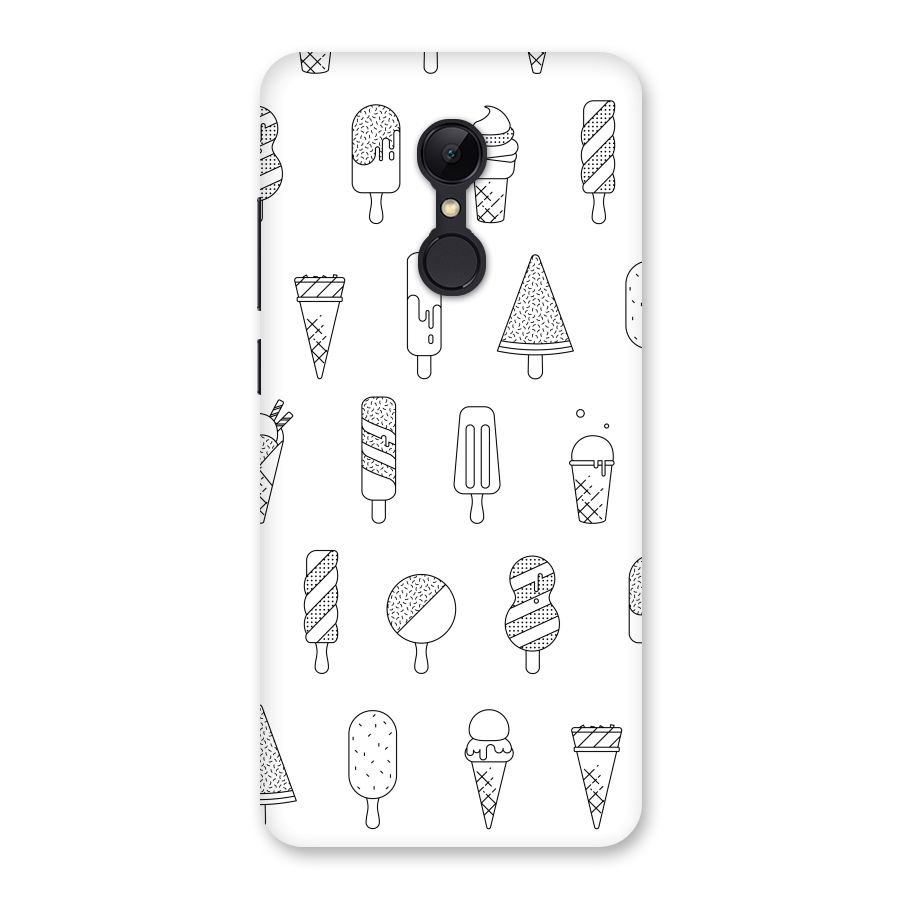 Ice Cream Lines Back Case for Redmi 5